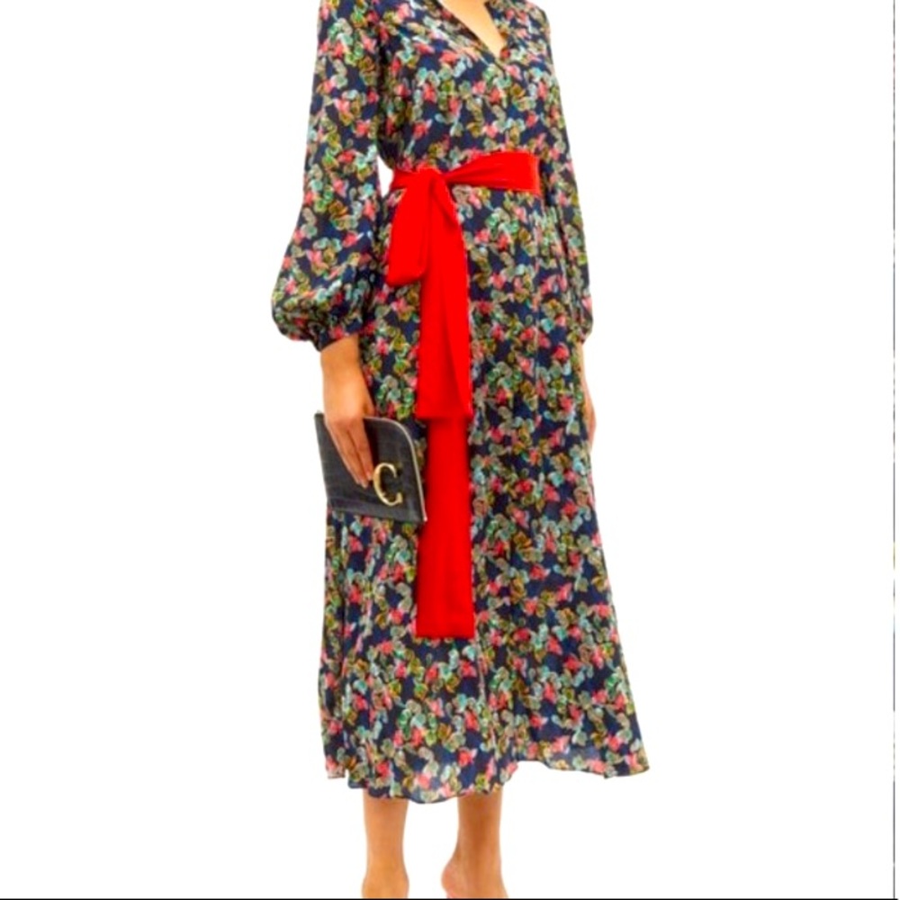 Saloni Lucia Floral Dress